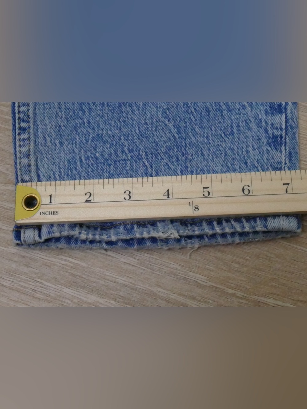 Abercrombie & Fitch The Dad High Rise Button Fly Jean 26 Light Wash Straight Leg - Picture 9 of 9